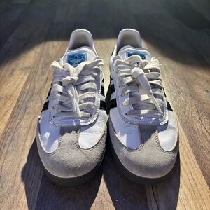 Adidas Samba White and Black Sneakers